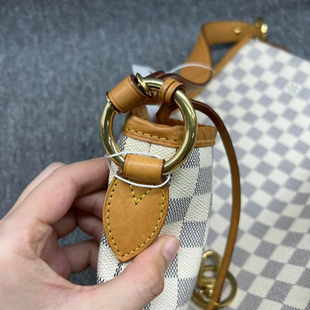 100% Authentic Louis Vuitton Delightful MM Damier Azur Shoulder Bag - Picture 3 of 15